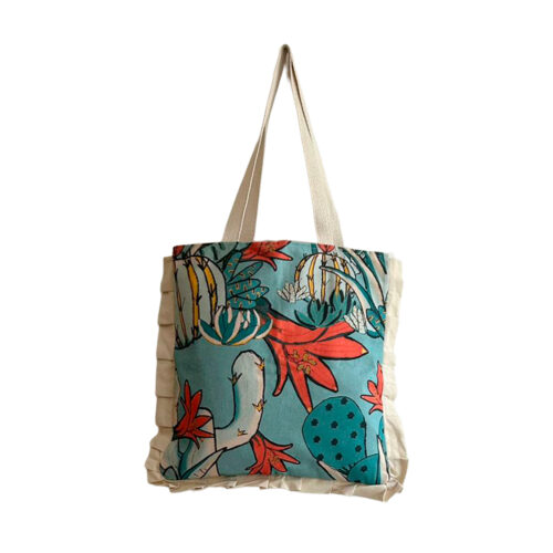 Bolso Añañuca Diseño Cactus Azul Vuelos